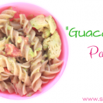 Peanut free, no dairy, and eat clean Guacamole Pasta. Toddler meals made easy.