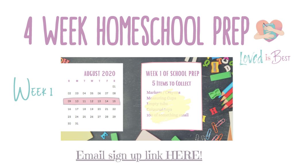 4 weeks to prepare for homeschooling guide